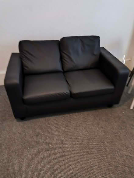 Photo of free Two Black sofa (Bellahouston G51) #4