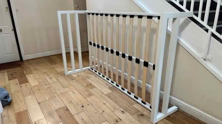Photo of free Small Double white metal bed frame (New Cross Gate SE14) #1