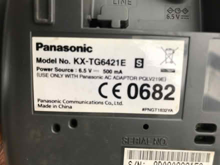 Photo of free Panasonic wireless landline phones. (Stroud Green N8) #3