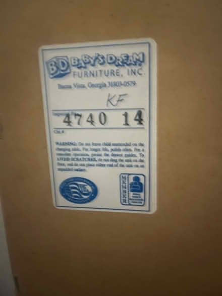 Photo of free Baby dresser/changing table (421 Springside Ln, BG) #4