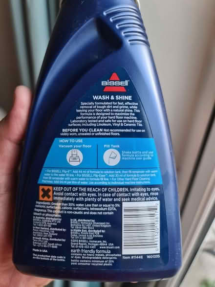Photo of free Bissel hardfloor cleaning formula (Garston L19) #2