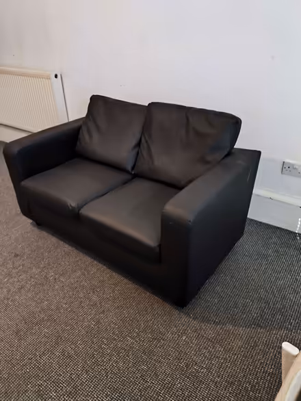 Photo of free Two Black sofa (Bellahouston G51) #3