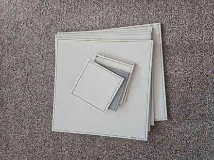 Photo of free 4 Leather placemats and 4 coasters (Emlyn Gardens W3) #1