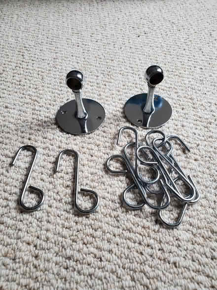 Photo of free Chrome pole fixing and hooks (Norwich, NR1) #2