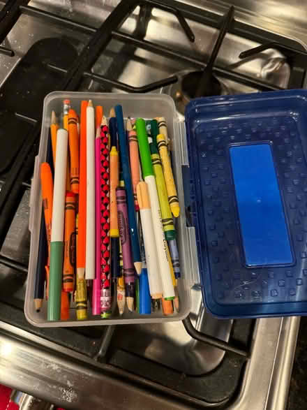 Photo of free Box of colored pencils and markers (Rockville) #1