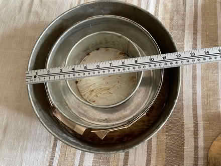 Photo of free 3 X round wedding cake tins (Datchet SL3) #1