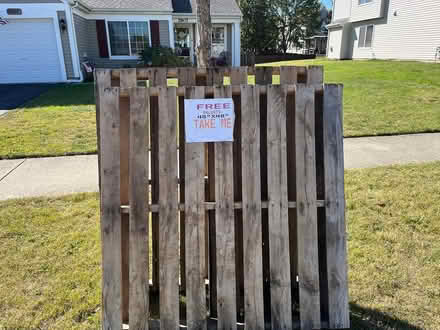 Photo of free 2 48x48 wood pallets (Montgomery, Orchard & Rt. 30) #1