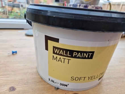 Photo of free Yellow paint 2.5ltr unopened (West Avenue, Chelmsford, CM1) #1