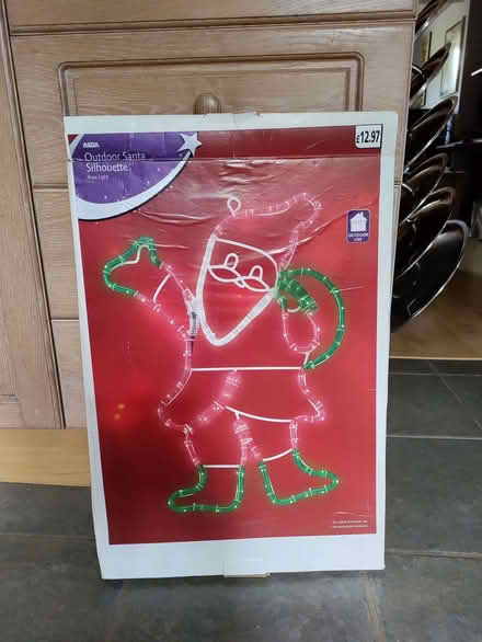 Photo of free Indoor/outdoor, mains powered Santa silhoutte lights (Buckskin RG22) #1