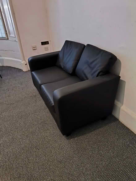 Photo of free Two Black sofa (Bellahouston G51) #1