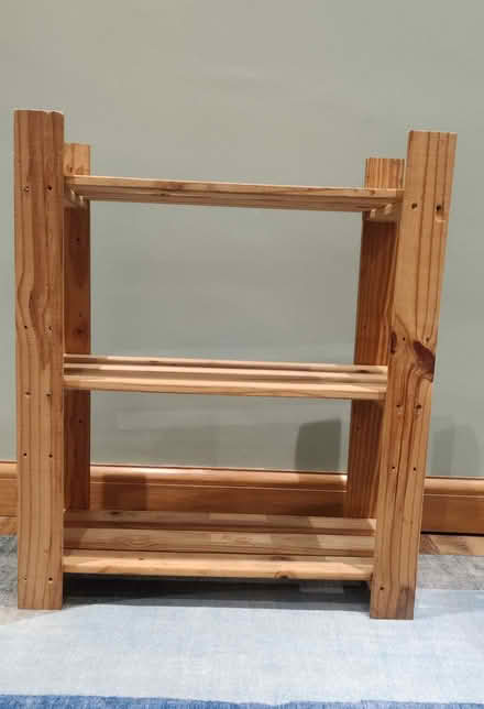 Photo of free 3 tier pine shelf (Borrowash DE72) #1