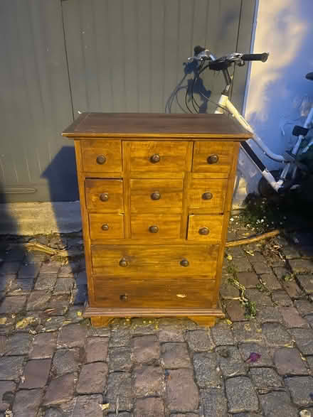 Photo of free Small chest drawers wooden (Notting Hill W11) #2