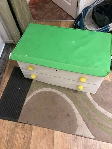 Photo of free Large fabric toy box, functional with signs of wear (Brentry BS10) #1