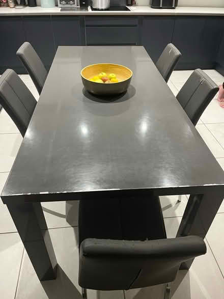 Photo of free Large dining table and 5 chairs (Lancaster LA1) #1