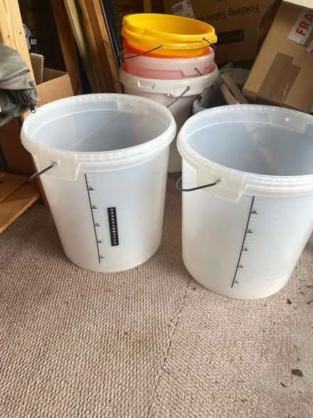 Photo of free 25L / 5 Gallon brewing buckets (Barnard's Green WR14) #1