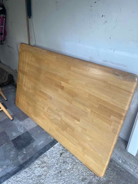 Photo of free Solid oak table (421 Springside Ln, BG) #1