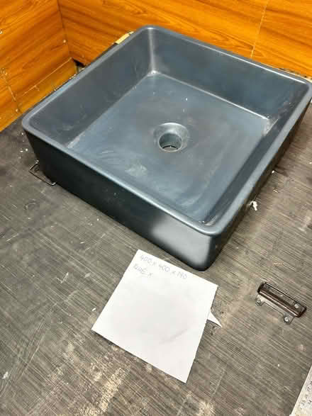 Photo of free Square black concrete sink (Stapleford abbots) #2