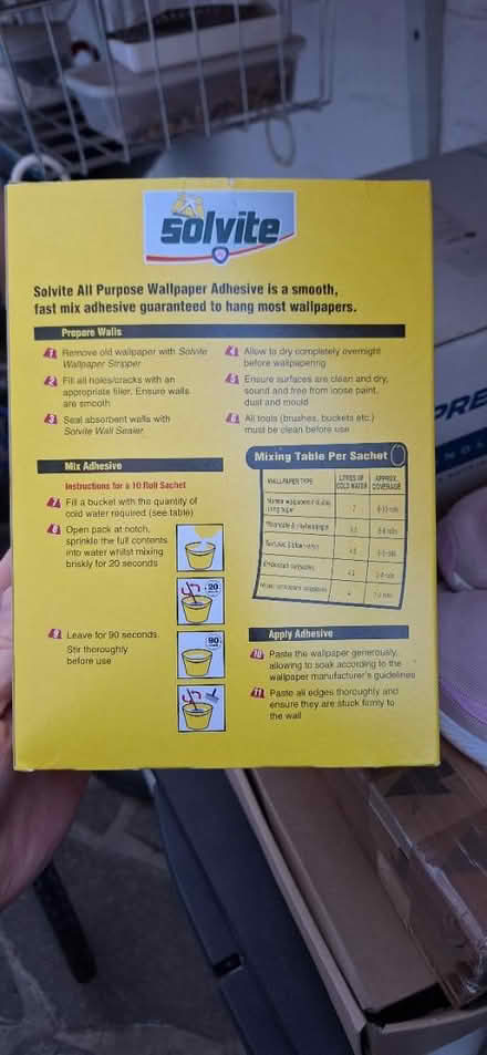 Photo of free Wallpaper glue (Lower Sydenham) #2