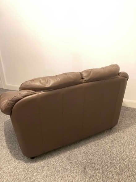 Photo of free Brown Two-Seater Leather Sofa (Winson Green, B18) #3