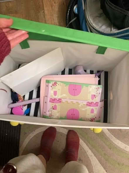 Photo of free Large fabric toy box, functional with signs of wear (Brentry BS10) #2