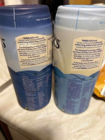 Photo of free FOOD: x2 Horlicks Tubs (AB10) #2