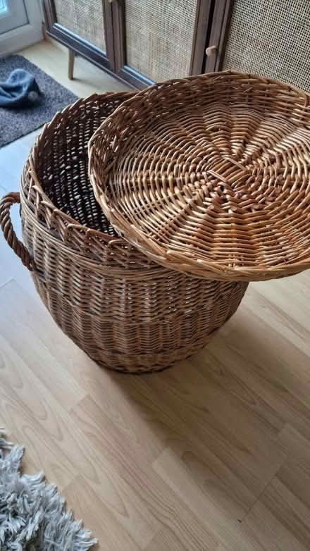 Photo of free Tall Wicker Basket (Bagshot, Surrey) #2