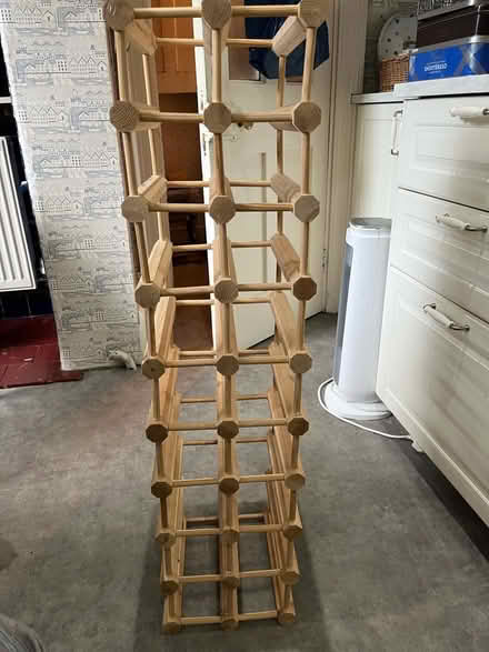 Photo of free Large wooden wine rack (Croydon) #1