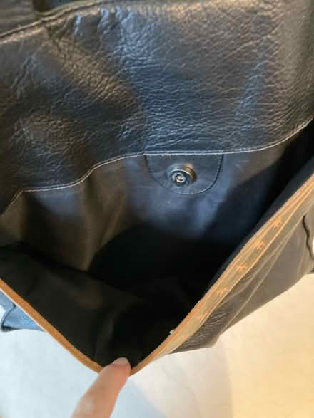 Photo of free Black leather bag (M20 east didsbury) #4
