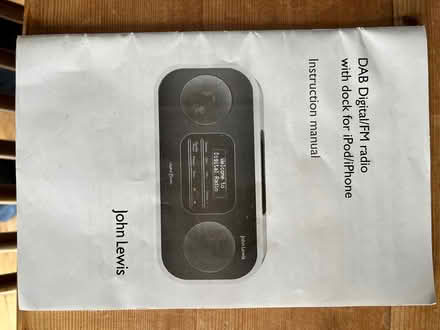 Photo of free John Lewis DAB/FM radio (Colliers Wood SW19) #4