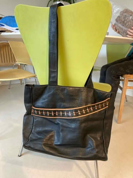 Photo of free Black leather bag (M20 east didsbury) #1