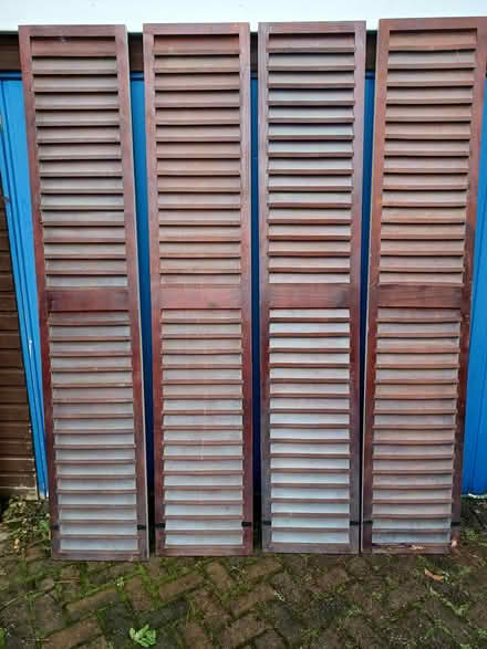 Photo of free Wooden louvre panels (Thelwall WA4) #2