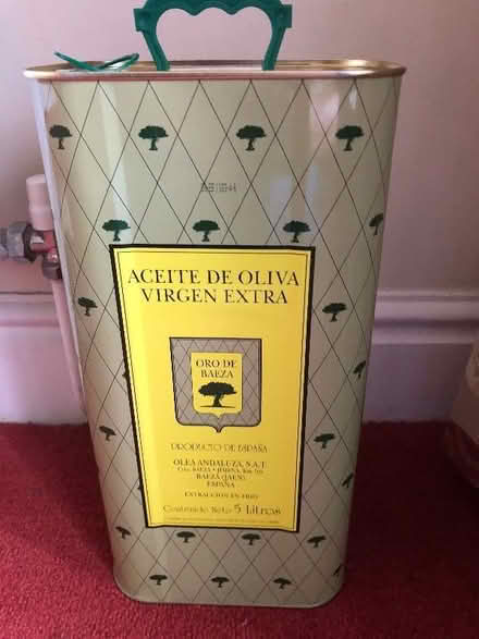 Photo of free Olive oil tin 5l (empty) (Stroud GL5) #1