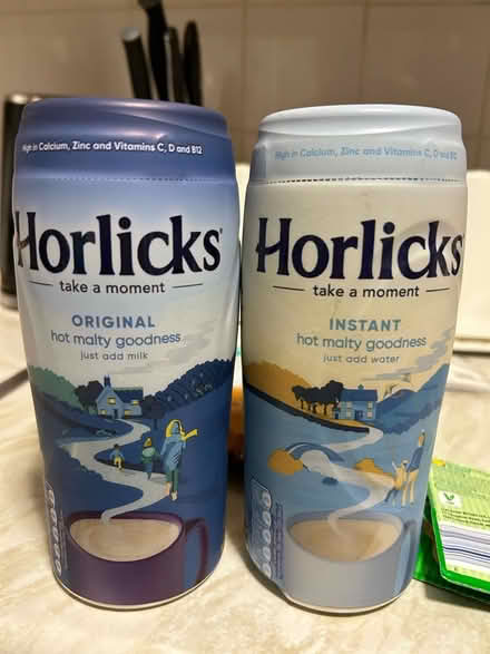 Photo of free FOOD: x2 Horlicks Tubs (AB10) #1