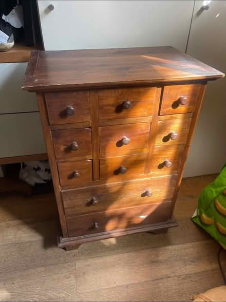 Photo of free Small chest drawers wooden (Notting Hill W11) #1