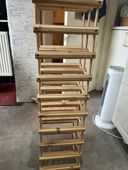 Photo of free Large wooden wine rack (Croydon) #2