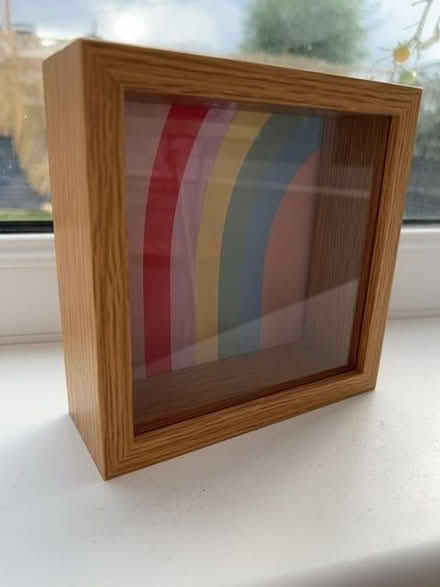 Photo of free Rainbow motif box/deep frame (Haresfinch WA11) #1