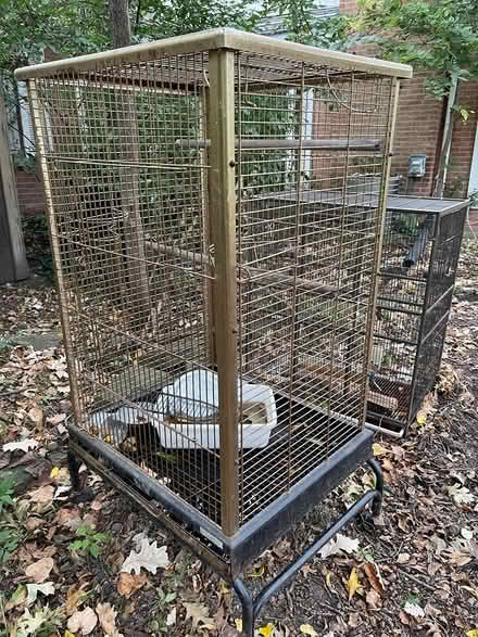 Photo of free Big metal bird cage (Oak Brook) #2