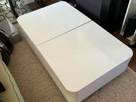 Photo of free White gloss extendable sofa table (Norton-Lees, S8) #1