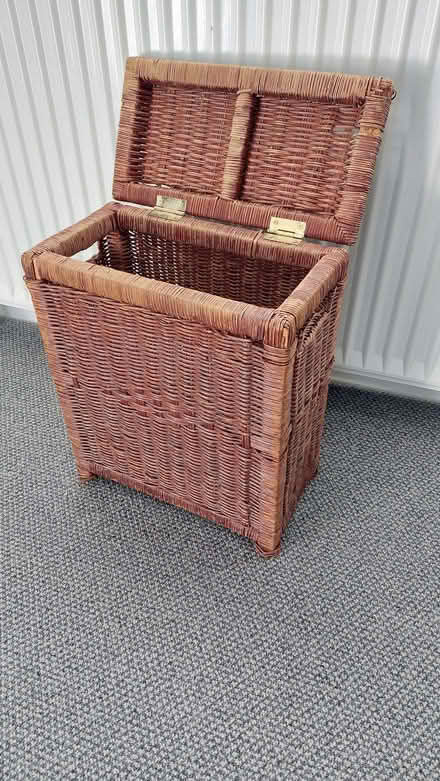 Photo of free Basket weave/rattan box with lid. (Sprowston NR7) #1