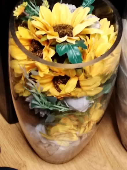 Photo of free 2 clear vases (Hampden Park BN22) #1