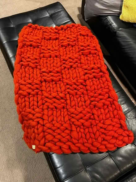 Photo of free Large knit blanket from Etsy (Falls Church) #1