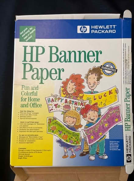 Photo of free HP Banner paper (Cleveland Park) #1