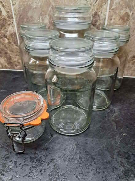 Photo of free 7 storage jars (Southport PR8) #1