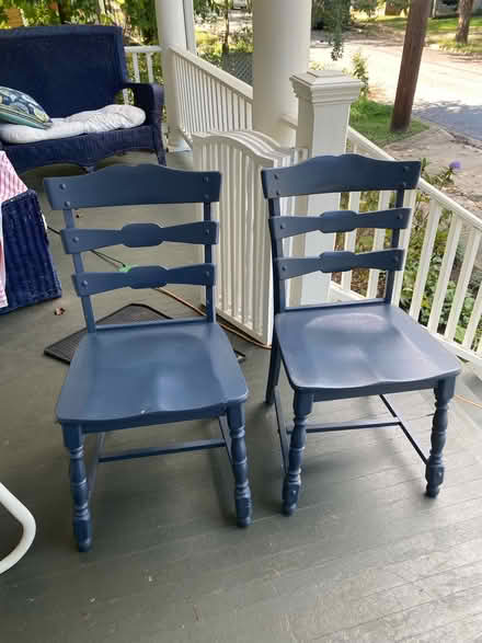 Photo of free 2 painted chairs (Riverdale Park) #1