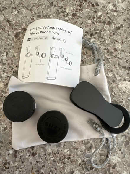 Photo of free 3 in 1 wide angle/macro/fish-eye phone lens (University Area RG1) #1