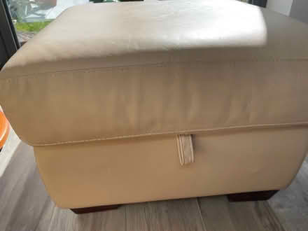 Photo of free Leather storage pouffe (Hellesdon NR6) #1