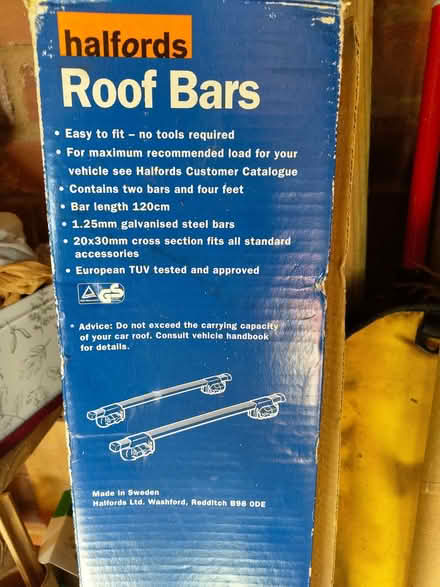 Photo of free Halfords Car Roof Bars (Ringmer BN8) #1