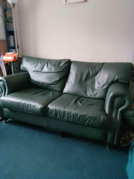 Photo of free Leather Sofa (Blackley,Manchester M9) #2