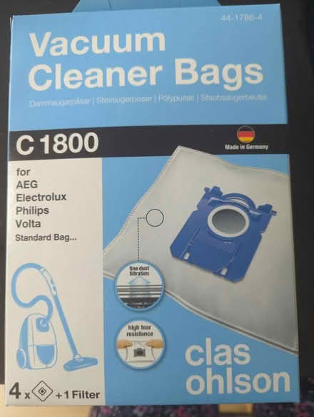 Photo of free Vacuum cleaner bags X 5 C1800 (Raynes Park SW20) #2