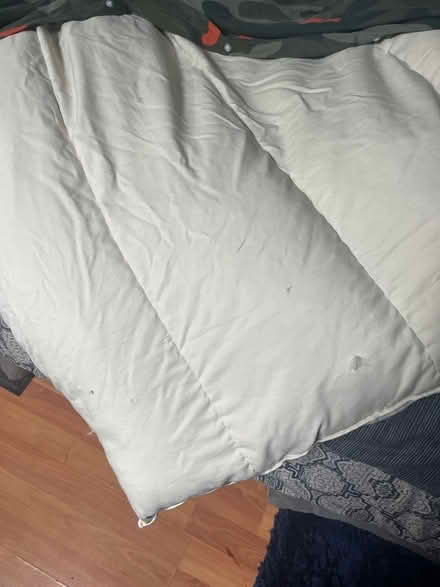 Photo of free Single feather quilt - army cover + pillow case (Court Hey L16) #3